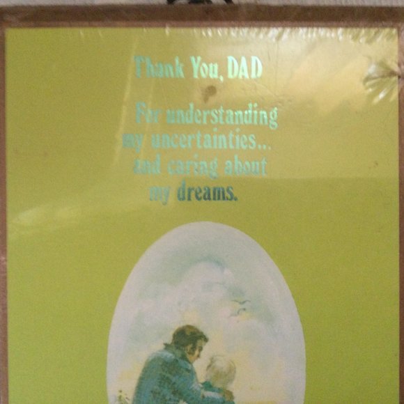 Thank you Dad wood plaque wall hanging new 21cm x13cm x 2 cm - Picture 3 of 6